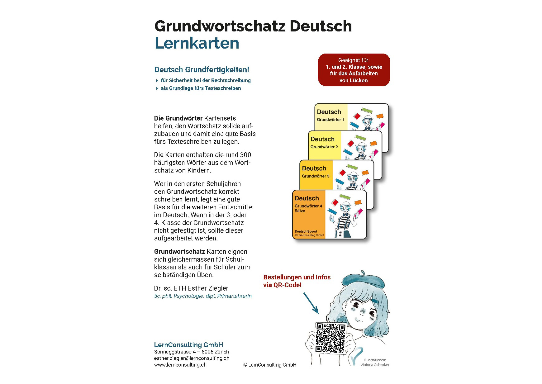 Flyer - Grundwortschatz Lernkarten