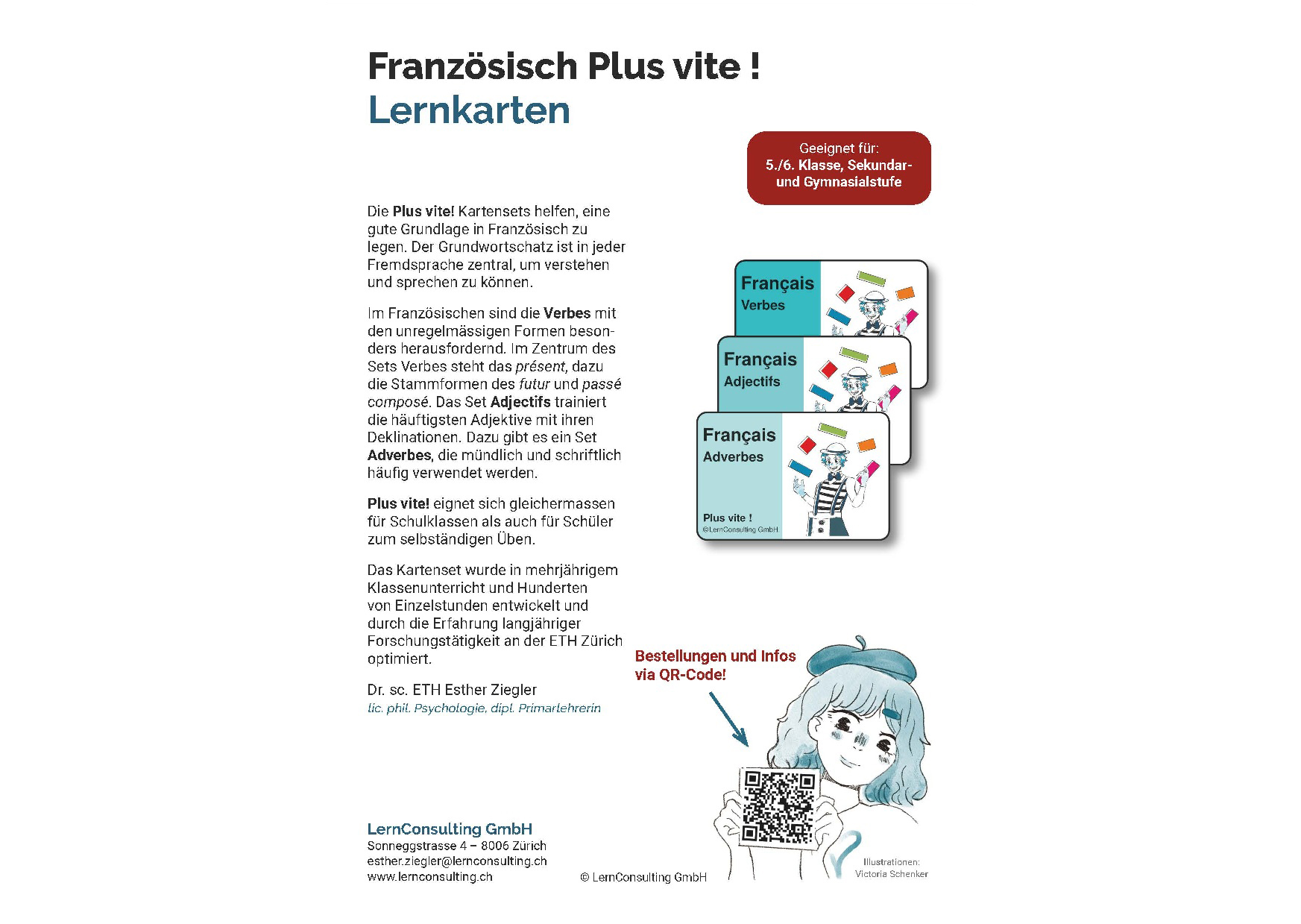 Flyer - Plus vite Lernkarten